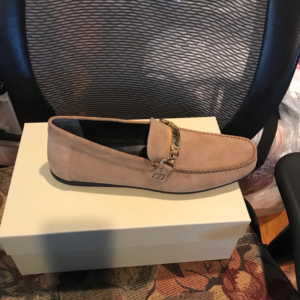 John Galliano suede loafers
